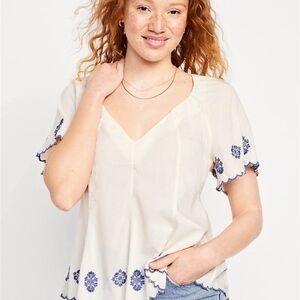 Old navy embroidered top